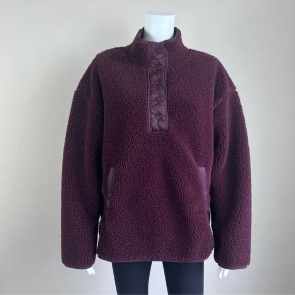 Athleta NWT Cozy Snap Sherpa - Picture 3 of 4